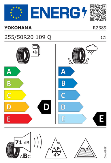 Tires Yokohama iceGUARD G075 255/50 R20 109Q