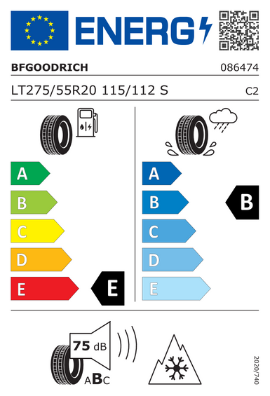 Anvelope BFGoodrich ALL-TERRAIN T/A KO2 RBL LRD 275/55 R20 115S