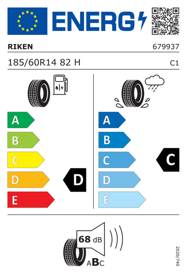 Neumáticos Riken ROAD 185/60 R14 82H