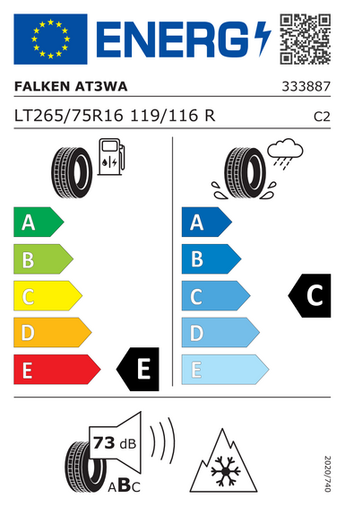 Ελαστικά Falken WILDPEAK A/T AT3WA 265/75 R16 119R