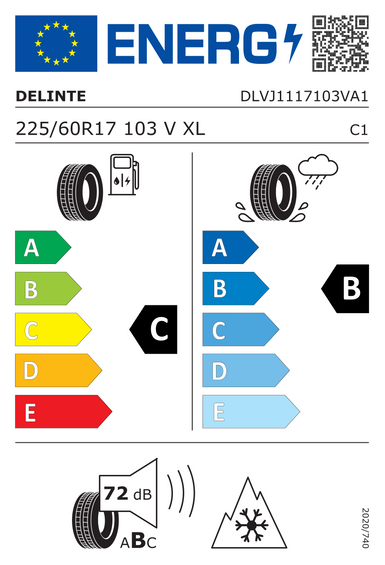 Pneumatiky Delinte AW7 225/60 R17 103V