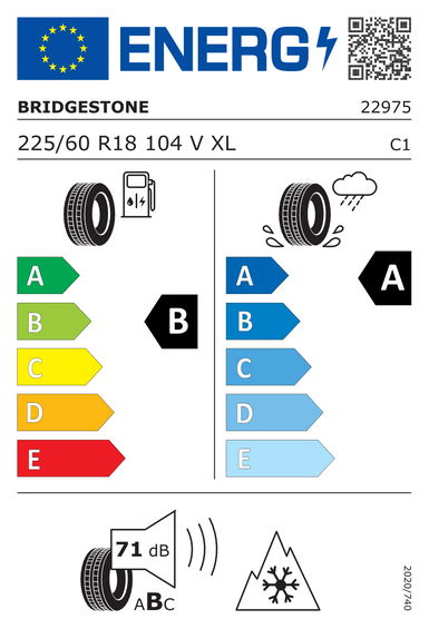 Pneumatiky Bridgestone WEATHER CONTROL A005 XL 225/60 R18 104V