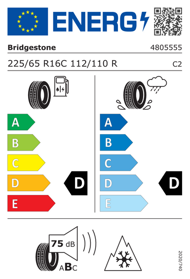 4x RUOTE 16 Invernali MERCEDES SPRINTER III VS30 W907-910 Bridgestone 225/65 R16