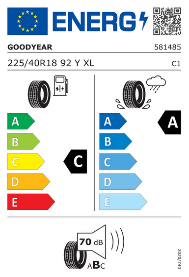 KOŁA 18 Letnie BMW 1 II F20 F21 2 F22 F23 Goodyear 225/40 R18