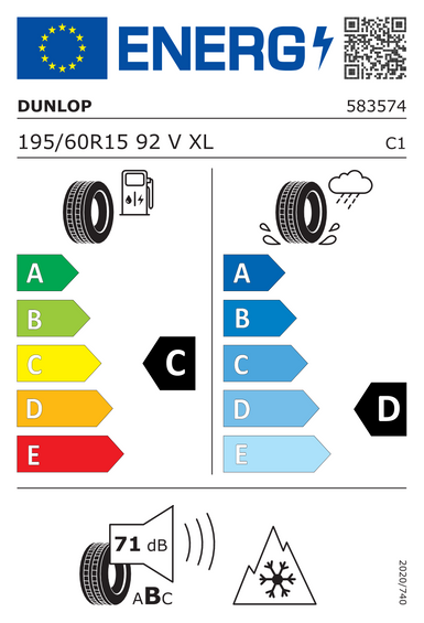 Opony Dunlop SPORT ALL SEASON XL 195/60 R15 92V