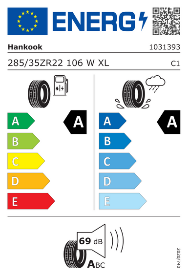 Neumáticos Hankook iON evo SUV IK01A XL MFS SoundAbsorber 285/35 R22 106W