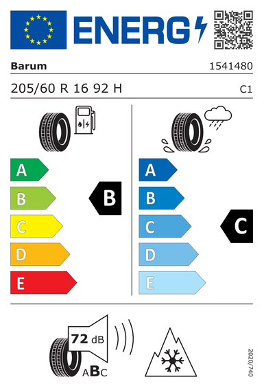 4x RUEDAS 16 Invierno AUDI Q2 GA Barum 205/60 R16