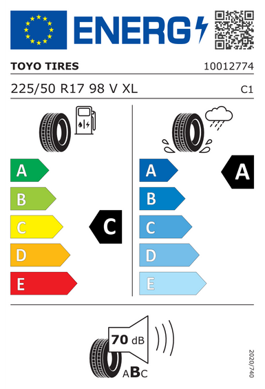 Tires Toyo Proxes Comfort 225/50 R17 98V