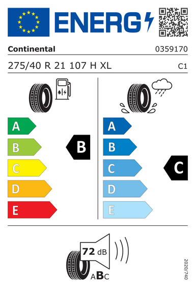 Neumáticos Continental CrossContact RX XL FR 275/40 R21 107H