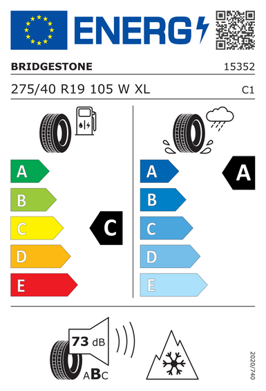 Pneus Bridgestone BLIZZAK LM005 XL FR 275/40 R19 105W