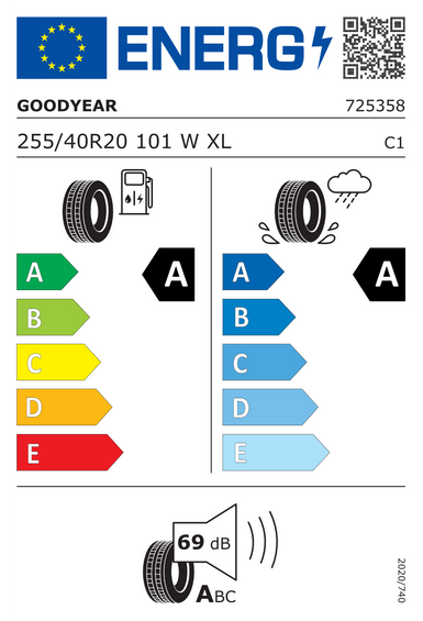 Neumáticos Goodyear EAGLE ASYMMETRIC 6 255/40 R20 101W