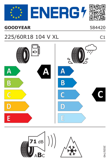 Tires Goodyear VECTOR 4SEASONS GEN-3 SUV XL 225/60 R18 104V