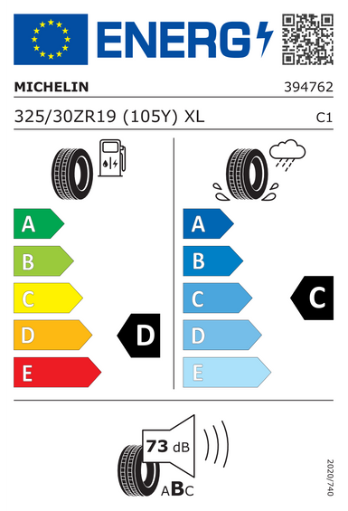 Tires Michelin PILOT SPORT CUP 2 XL N0 325/30 R19 105Y