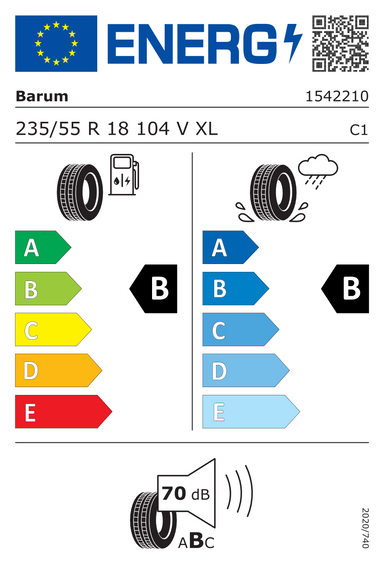 Pneumatici Barum BRAVURIS 6 XL FR EV 235/55 R18 104V