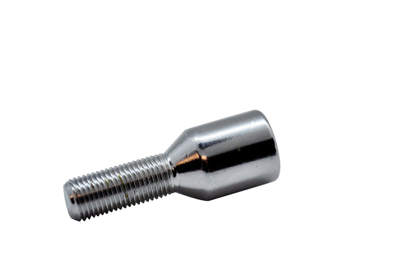 Parafuso de fixação M12x1,5 / 28mm / cone ampola estreito / galvanizado / K17