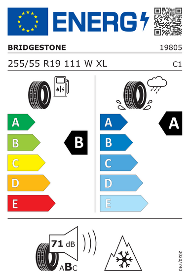 Pneumatiky Bridgestone WEATHER CONTROL A005 EVO XL 255/55 R19 111W