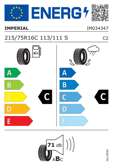 Pneumatiky Imperial ECOVAN3 RF19RF 215/75 R16 113S
