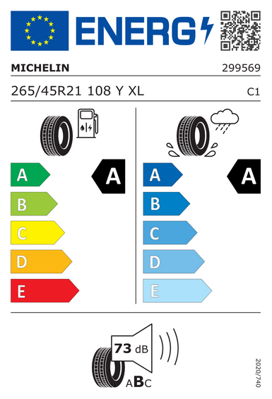 Neumáticos Michelin PILOT SPORT 5 ENERGY 265/45 R21 108Y