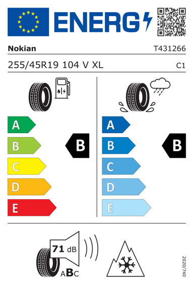 4x RODAS 19 Inverno TESLA MODEL Y L Nokian 255/45 R19
