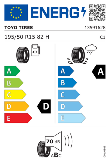Neumáticos Toyo Proxes Comfort FSL 195/50 R15 82H