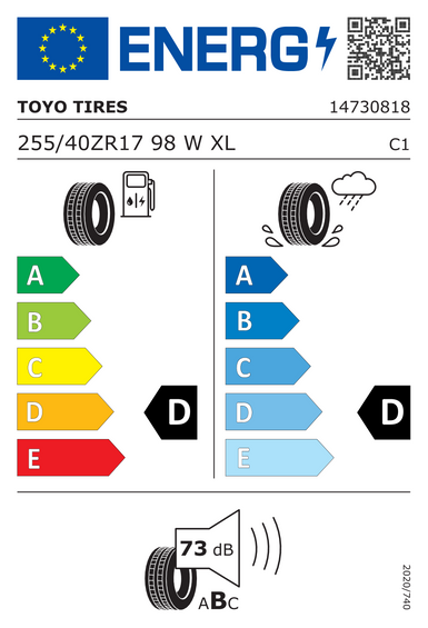 Neumáticos Toyo Proxes R888R XL 255/40 R17 98W