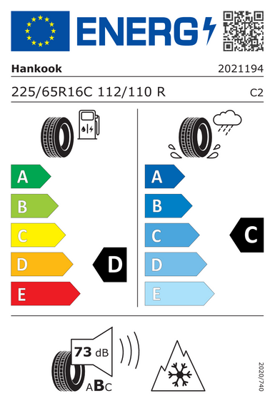 Pneus Hankook VanTRa ST AS2 RA30 225/65 R16 112R