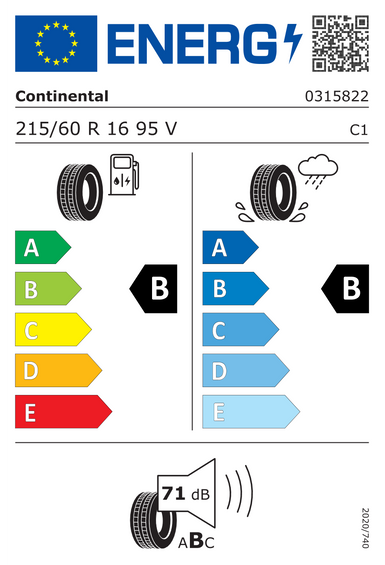 Neumáticos Continental EcoContact 6 215/60 R16 95V