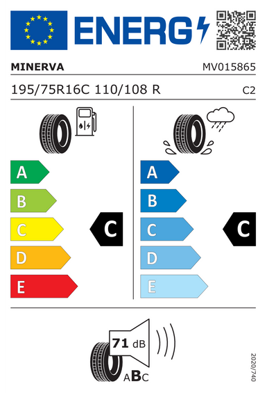 Pneus Minerva TRANSPORTER 2 195/75 R16 110R