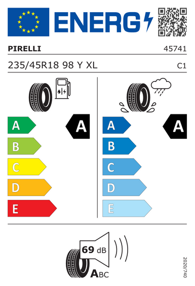 Pneus Pirelli P Zero E XL FR RNF ELT 235/45 R18 98Y
