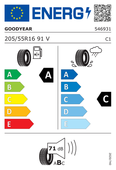 Gumiabroncsok Goodyear EFFICIENTGRIP PERFORMANCE 205/55 R16 91V