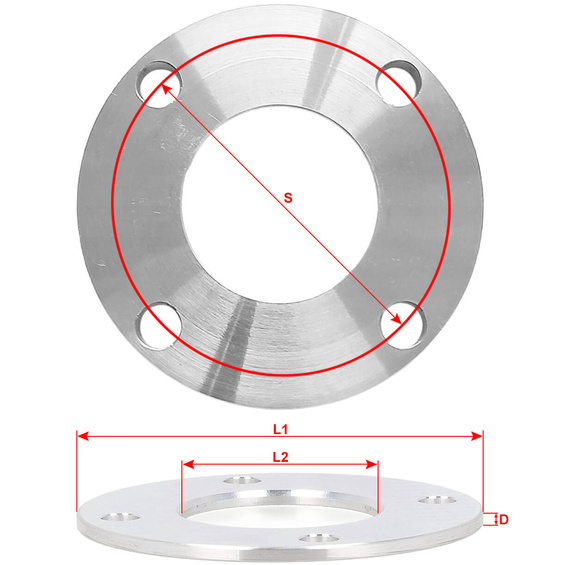 Distanțier 4x108 / 63.4 / 5mm / FORD