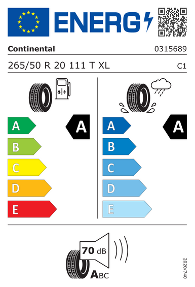 Anvelope Continental EcoContact 7 265/50 R20 111T