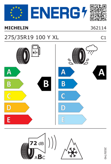 Pneus Michelin CROSSCLIMATE 3 SPORT XL FR 275/35 R19 100Y