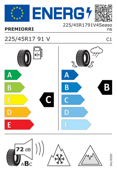 Neumáticos Premiorri VIMERO 4SEASONS 225/45 R17 91V