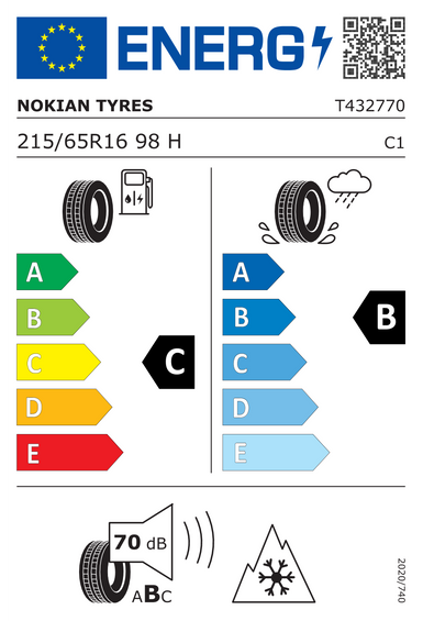 4x RUEDAS 16 Invierno FORD WINDSTAR II Nokian 215/65 R16