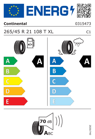 Neumáticos Continental EcoContact 7 265/45 R21 108T