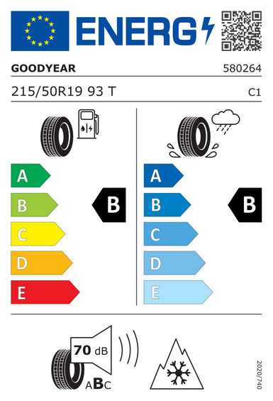 Opony Goodyear ULTRAGRIP PERFORMANCE+ (+) 215/50 R19 93T