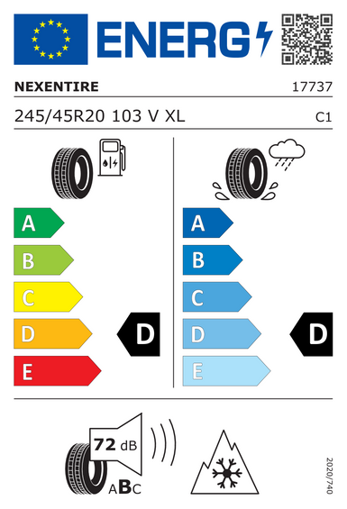 Neumáticos Nexen WINGUARD Sport 2 XL RPB 245/45 R20 103V