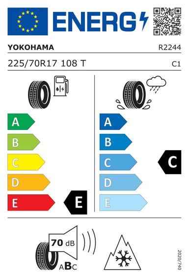 Pneus Yokohama GEOLANDAR A/T G015 RPB 225/70 R17 108T