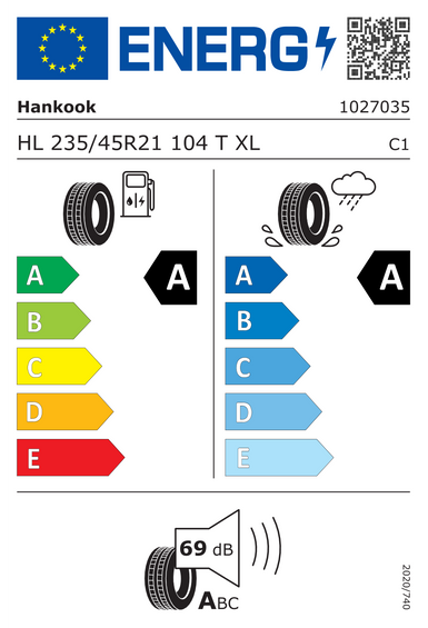 Anvelope Hankook VENTUS S1 EVO3 EV K127E XL 235/45 R21 104T