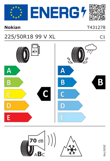 4x RUOTE 18 Invernali CUPRA FORMENTOR Nokian 225/50 R18