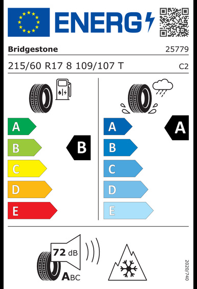 4x ROUES 17 Hiver KIA PV5 SW1 Bridgestone 215/60 R17