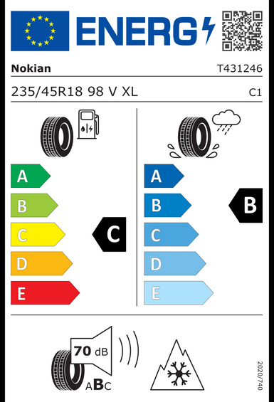 4x KOLESÁ 18 Zimné TOYOTA AVALON V Nokian 235/45 R18