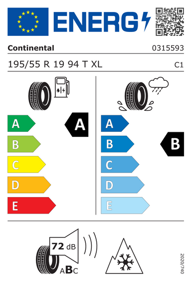 Pneus Continental AllSeasonContact 2 195/55 R19 94T