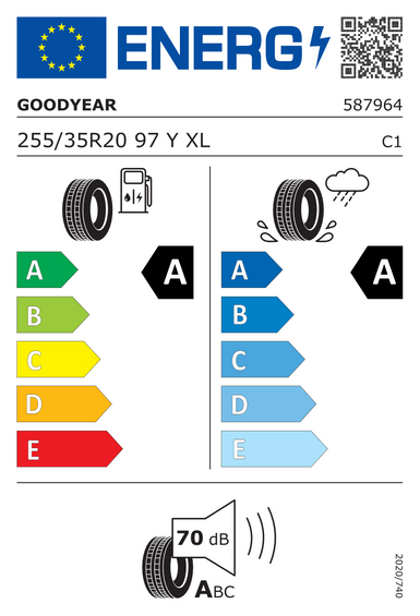 Pneus Goodyear EAGLE F1 ASYMMETRIC 5 XL FP 255/35 R20 97Y