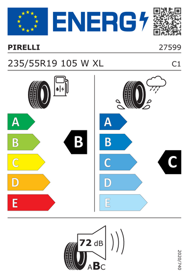 Pneus Pirelli Scorpion Zero All Season XL FR J LR 235/55 R19 105W